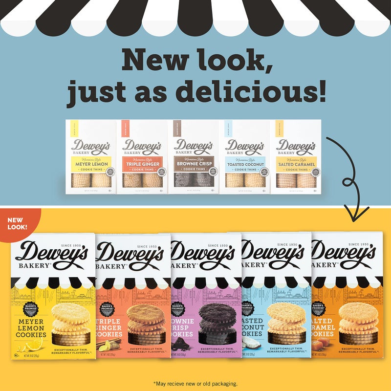 Dewey's Bakery Triple Ginger Cookie Thins | No Artificial Flavors, Synthetic Colors or Preservatives | Baked in Small Batches | 9oz (Pack of 1) - Image 4